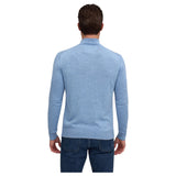 Raffi Mock Neck Quarter Zip Sweater in 100% Merino Wool HWC19398-Z Water