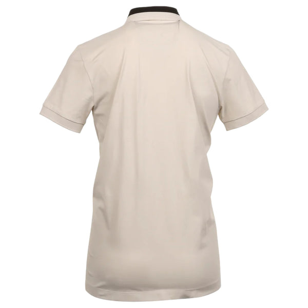 Boss Hugo Boss 3D-Stripe Collar Polo Shirt In Light Beige  50506182 271