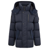 Moose Knuckles Kids' Everest 3Q Coat With Hood In Navy M35UJ197