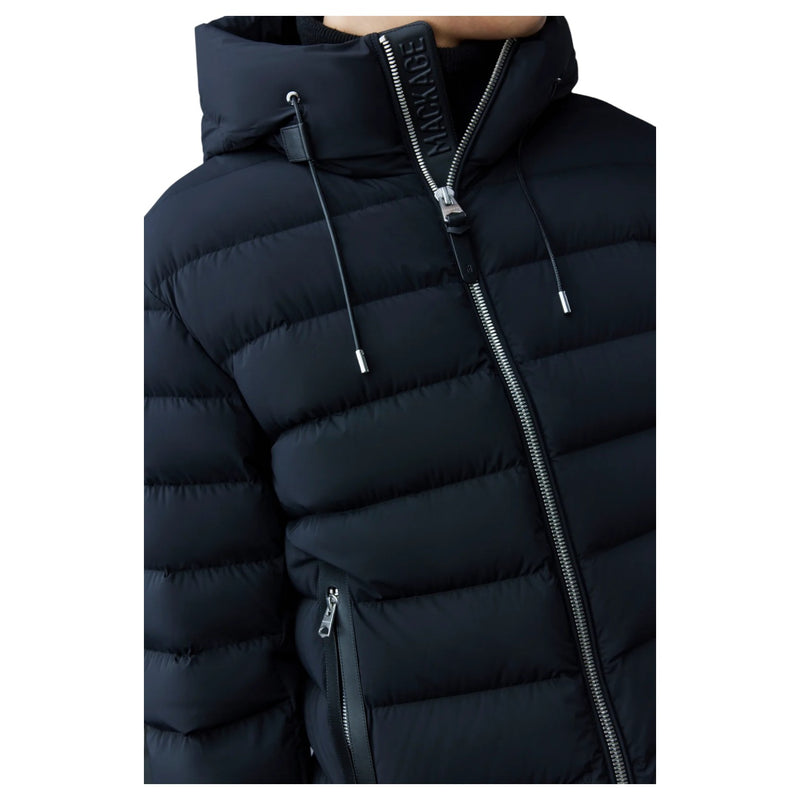 JACK-Z Agile-360 Stretch Light Down Jacket With Hood Blk/Blk