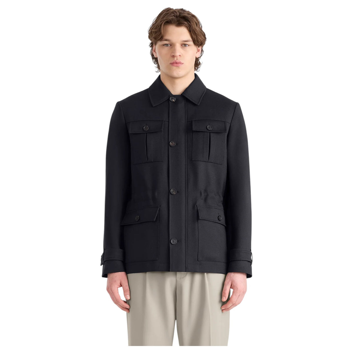 Mackage JUDSON Wool Gabardine Safari Jacket