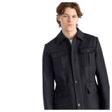 Mackage JUDSON Wool Gabardine Safari Jacket