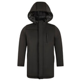 T.O Boys Jackson Puffer Rain Coat With Hood Black