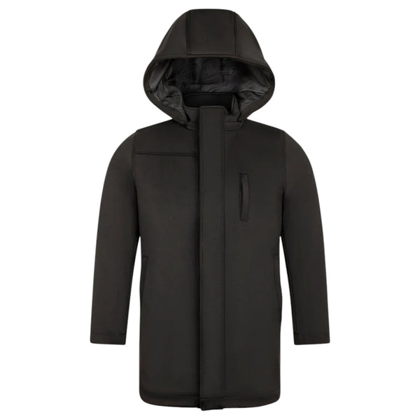 T.O Boys Jackson Puffer Rain Coat With Hood Black