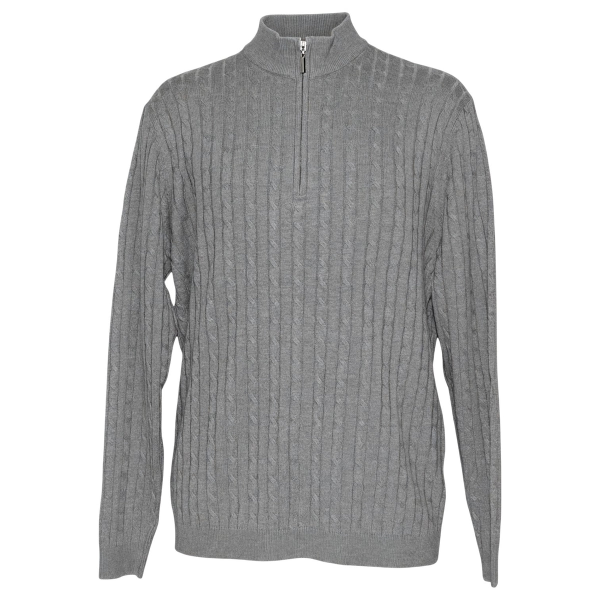 Lavane Cable-Knit Quarter-Zip Sweater  Style 2652