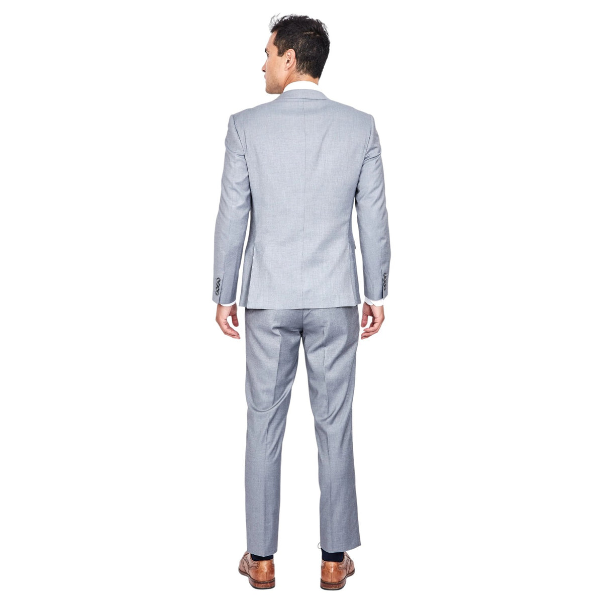 TS-Light Grey Stretch Suit