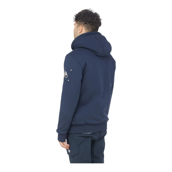 Moose Knuckles Blue Classic Bunny Hoodie  M31MS600 349 Navy