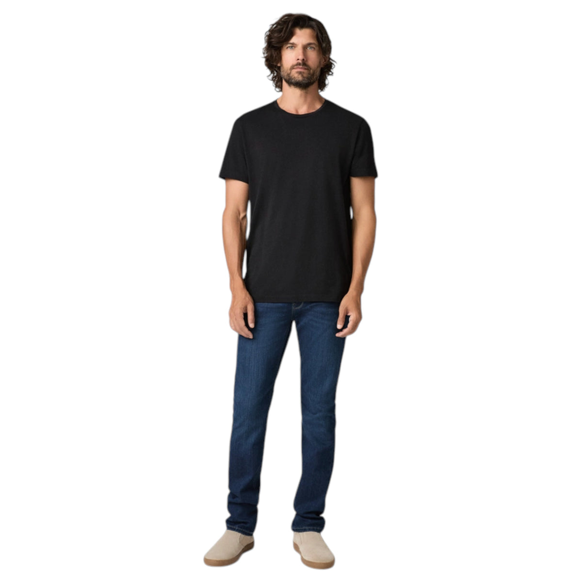 PAIGE Lennox 32" Slim Fit Jeans – Amherst Deep Blue