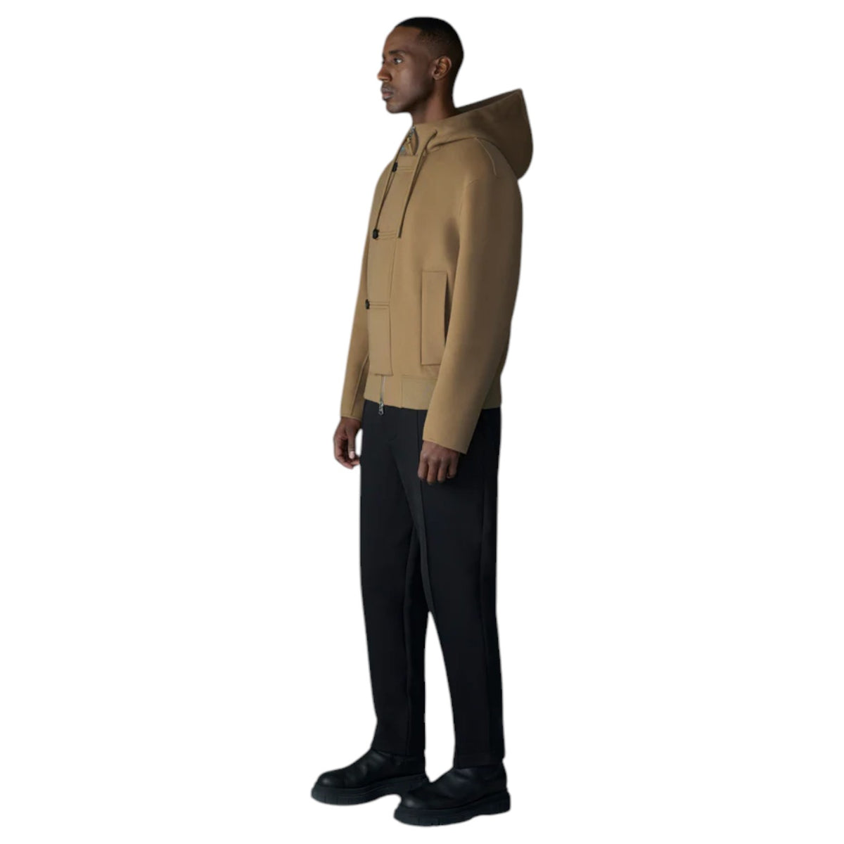 Mackage Malik Double-Face Wool Hooded Jacket