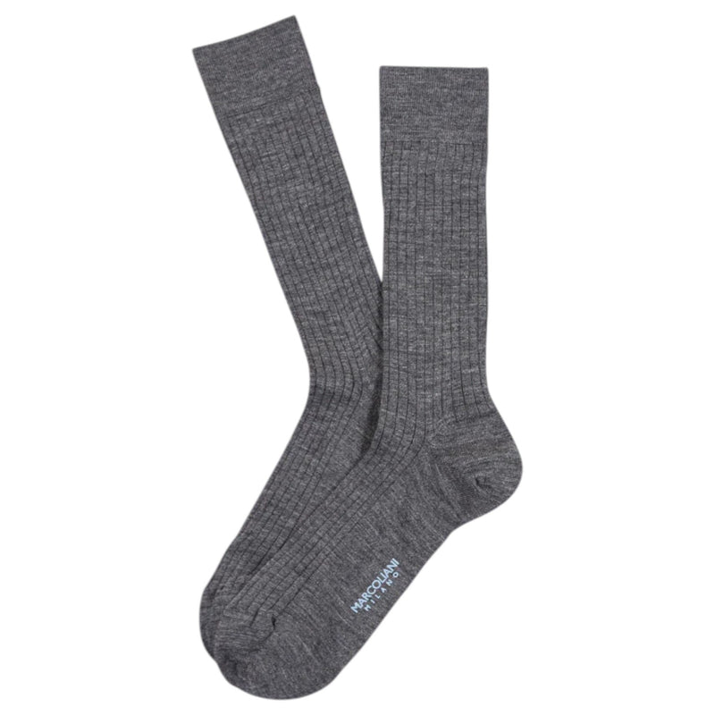 Marcoliani Birdseye Merino Wool Ribbed Socks  MAR2740T