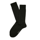 Marcoliani Pin Dot Motif Pima Cotton Mid-Calf Sock - MAR2772T