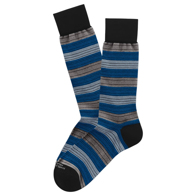 Marcoliani Pima Cotton Scala Stripe Socks MAR4815T