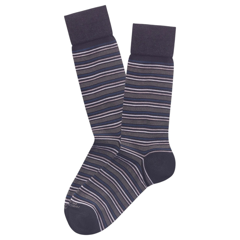 Marcoliani Pima Cotton Torino Stripe Socks MAR4816T