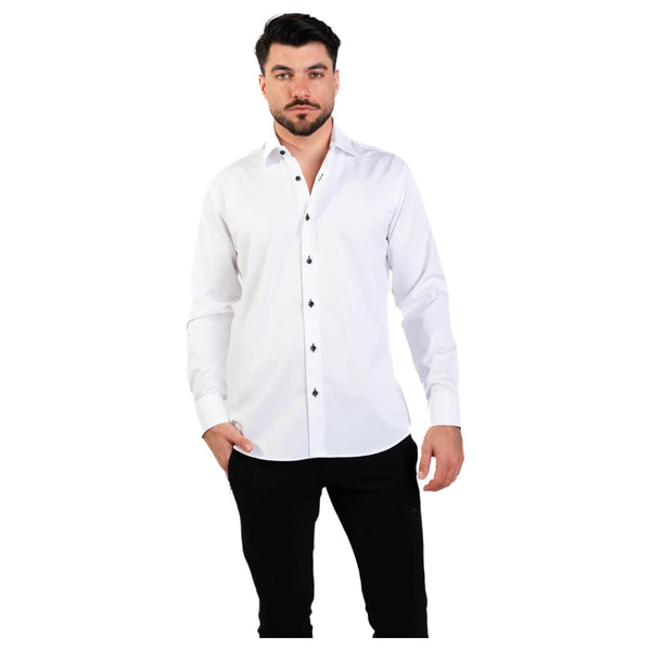 Masutto Button Down Shirt In White  Martin/05