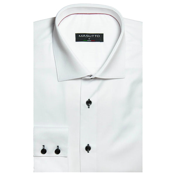 Masutto Button Down Shirt In White  Martin/05