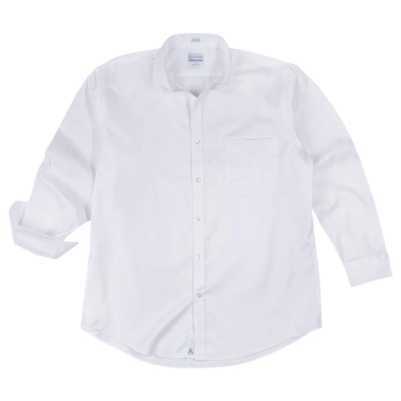 adonis dress shirts Adonis Boys Cotton/Poly Easy Care Signature Twill White Short Sleeve Dress Shirt White / 14 Slim