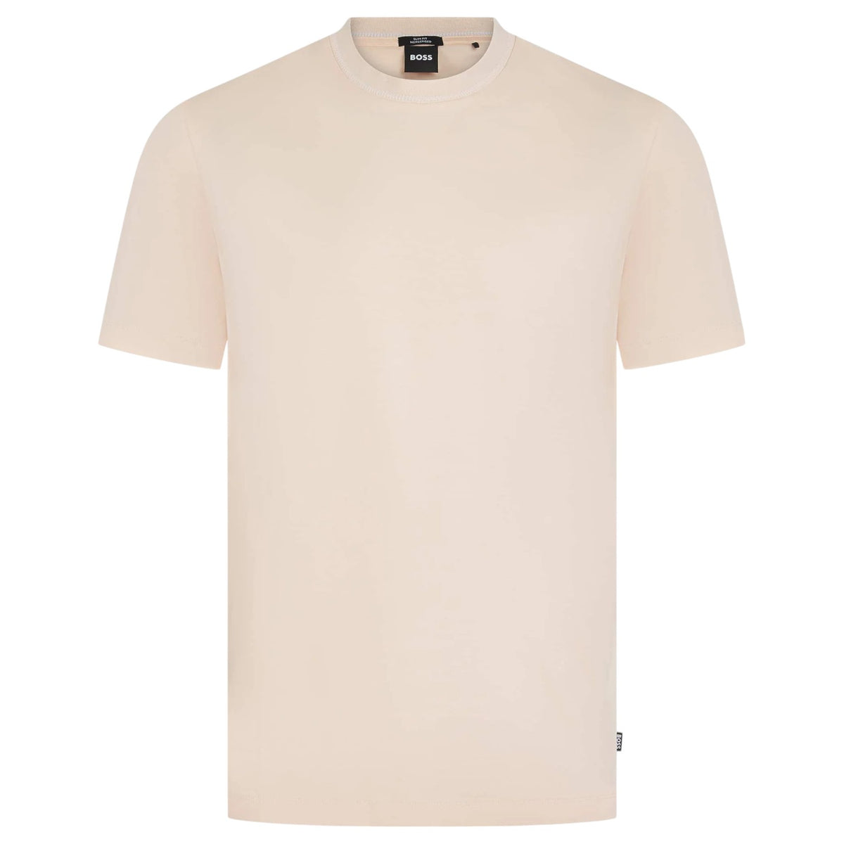 BOSS Mercerized-Cotton Slim-Fit T-Shirt With Collar Stripe  50531793