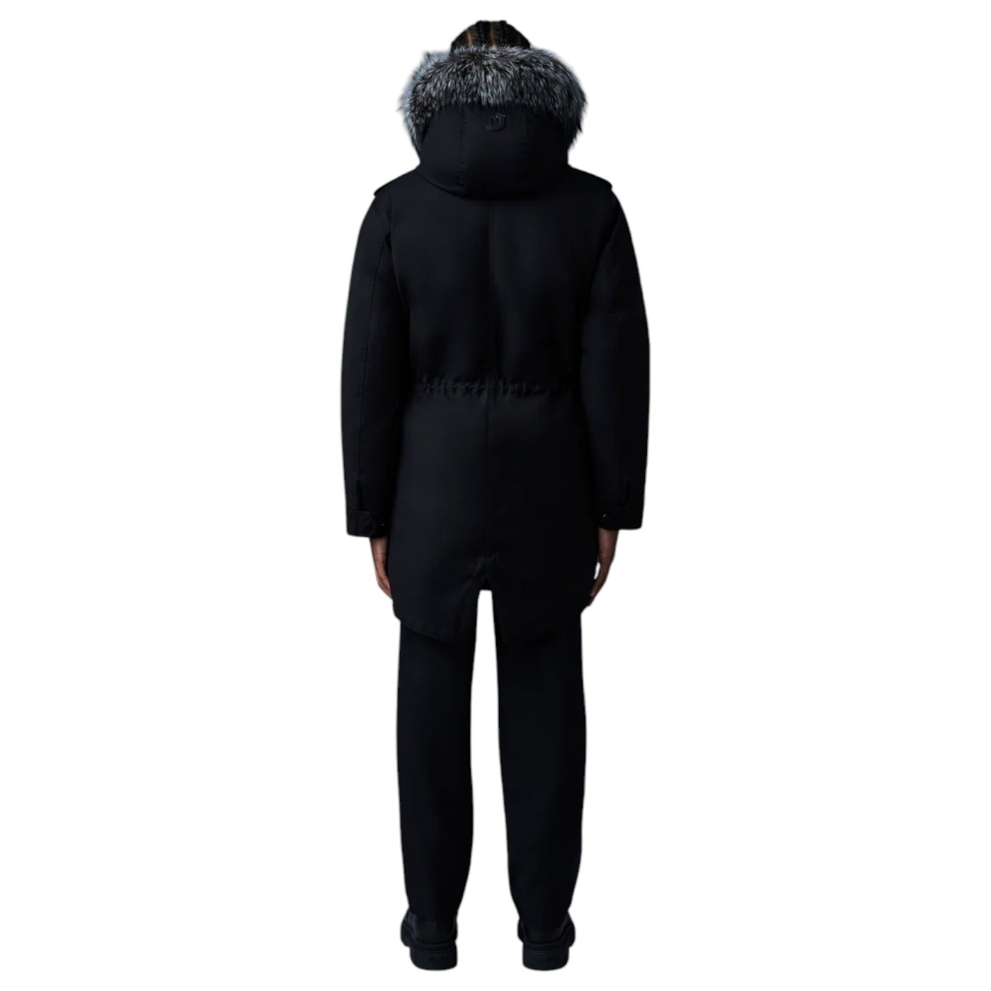 Mackage Moritz Rabbit Fur-Lined Twill Parka With Removable Silver