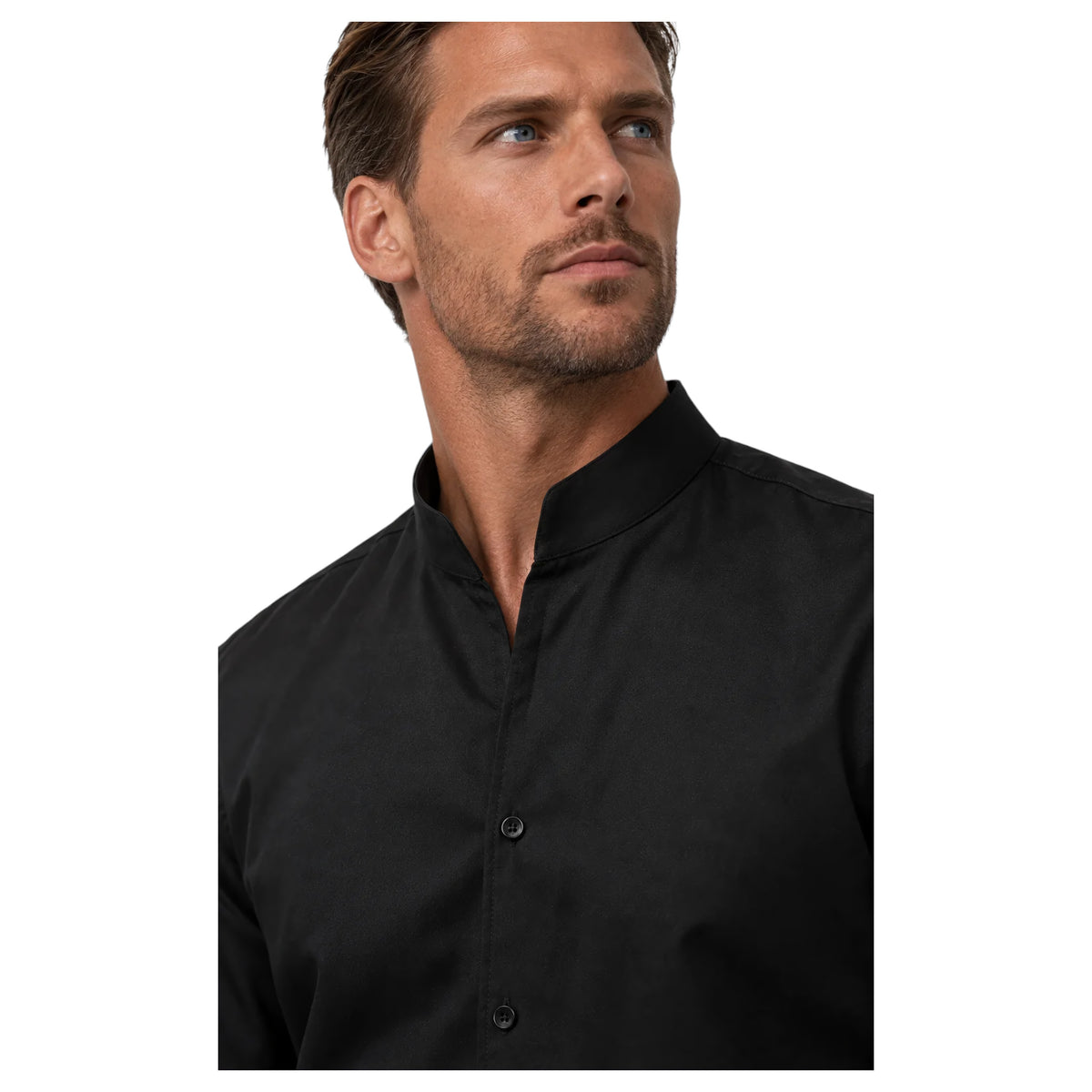 MASUTTO Tonali Men’s Long Sleeve Shirt with Tulip Collar