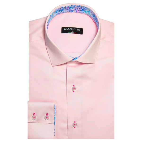 Masutto Button Down Shirt In Pink  Nesta/52