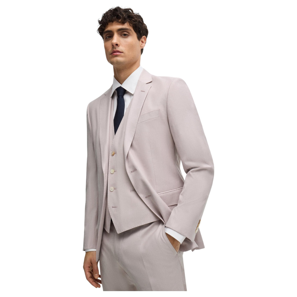 HUGO BOSS 3 Piece Suit In Pink  50514646 699
