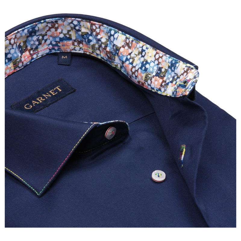 Garnet Men's Sport Shirts L/S   2411011 4/Navy