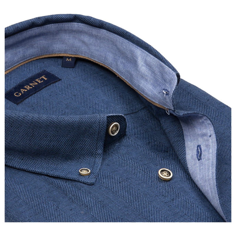 Garnet Men's Sport Shirts L/S  2411104 4/Navy