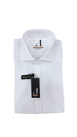 Alviso Boys White Super Stretch Shirt