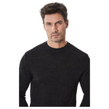 Robert Barakett Watertown Long-Sleeve Crew Neck Sweater In Black  RB41569 Black