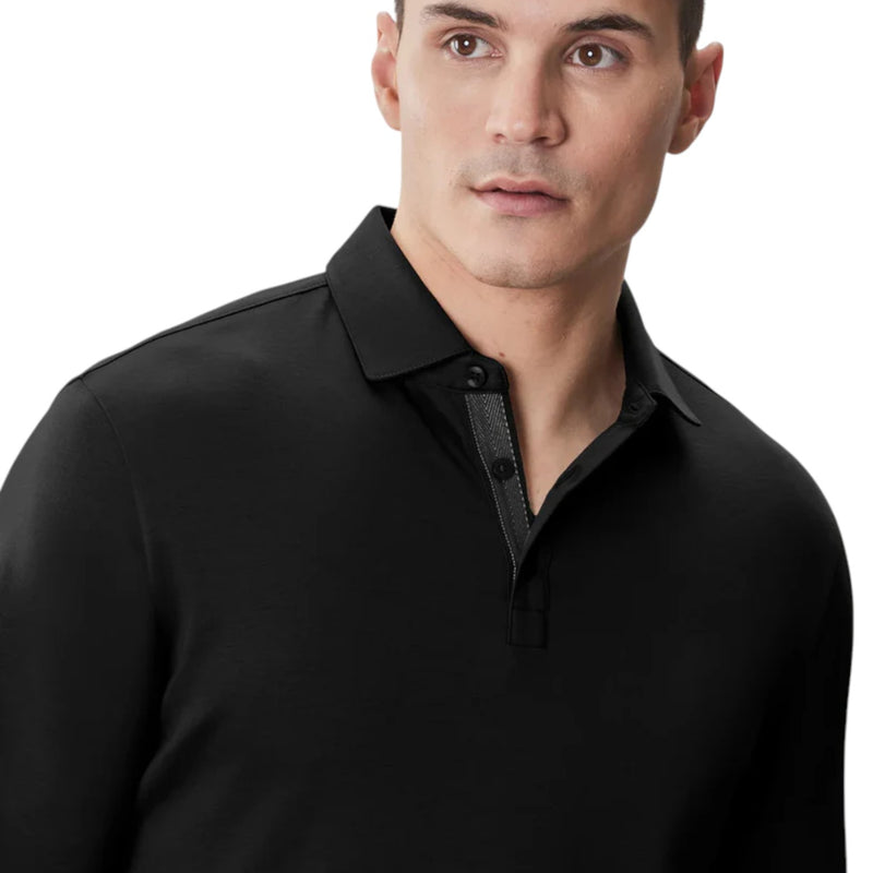 Robert Barakett Long Sleeve Casual Polo Shirt in Multiple Colors  RB52559
