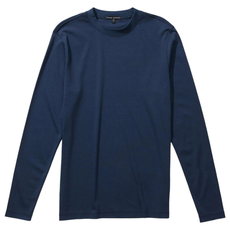 Robert Barakett Geogia High Crew Long Sleeve Tee In Blue Night  RB82247 Blue Night