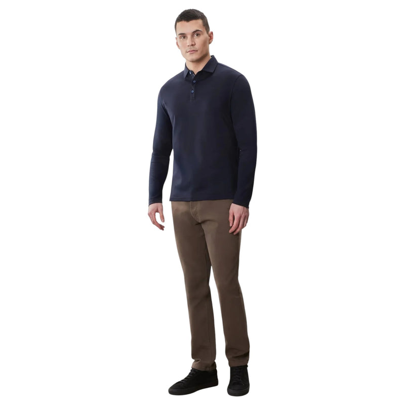 Robert Barakett Long Sleeve Casual Polo Shirt in Multiple Colors  RB52559