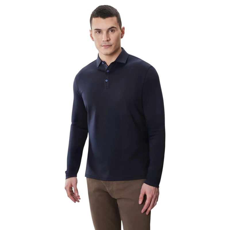 Robert Barakett Long Sleeve Casual Polo Shirt in Multiple Colors  RB52559
