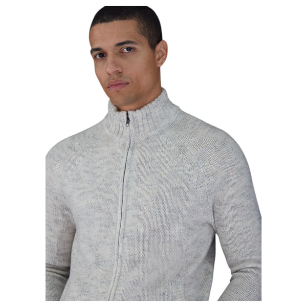 Autumn Cashmere Italian Full Zip Sweater Natural  RNH51841