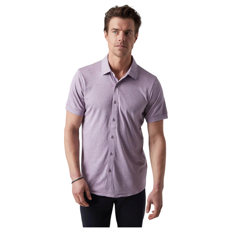 Raffi Short Sleeve Shirt In Lilac Color  RW22210 Lilac