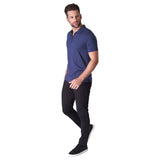 Raffi The Samuel Zip Up Polo Shirt In Midnight  RW22586-Z Midnight