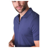 Raffi The Samuel Zip Up Polo Shirt In Midnight  RW22586-Z Midnight