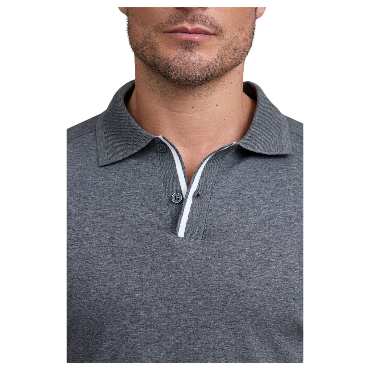 Raffi Polo Shirt In Charcoal  RW24196 Charcoal