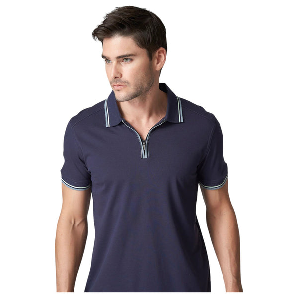 Raffi Polo Shirt with Zip  RWK23916-Z Midnight