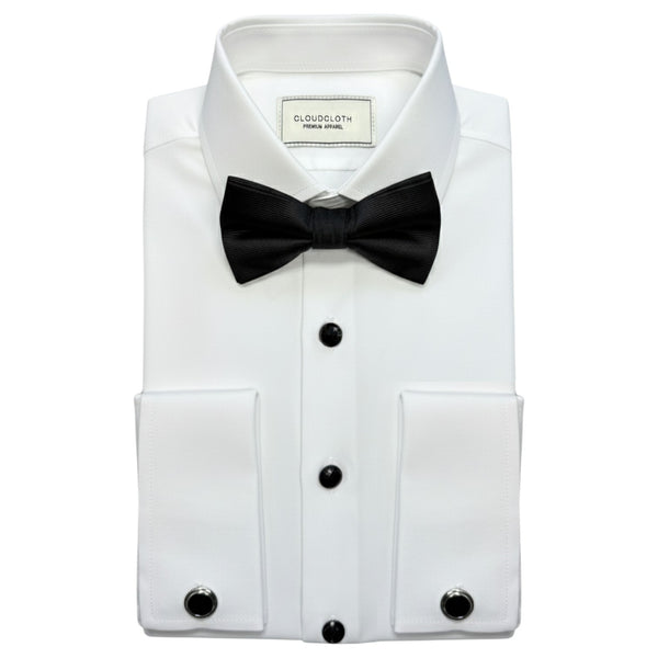Cloud Cloth Men's Tuxedo Shirt With Bow-tie & Cufflink Set MSH9801T