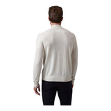 Raffi Classic Men's Mock Neck Sweater in 100% Merino Wool  HWC19398 Ivory
