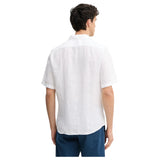 BOSS ORANGE Men's White Linen Shirt  50537382 100
