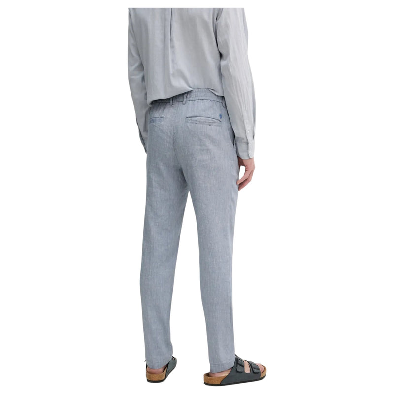 BOSS Casual Trousers In Linen In Pastel L.Blue  50540480