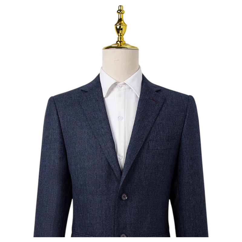 Sartoria Tosi Blue Check Suit Modern Fit  ST-503