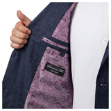 Sartoria Tosi Blue Check Suit Modern Fit  ST-503