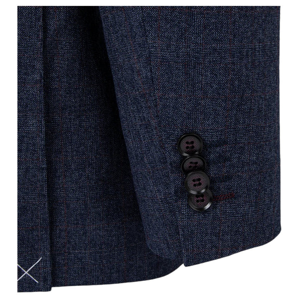Sartoria Tosi Blue Check Suit Modern Fit  ST-503