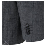 Sartoria Tosi Grey Check Suit Modern Fit  ST-505