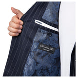 Sartoria Tosi Navy Pinstripe Suit  ST-LX-506