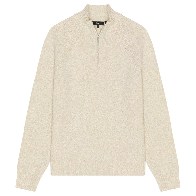 Theory Quarter-Zip Sweater in Wool-Blend Twist  P0981709