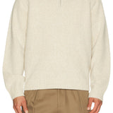 Theory Quarter-Zip Sweater in Wool-Blend Twist  P0981709